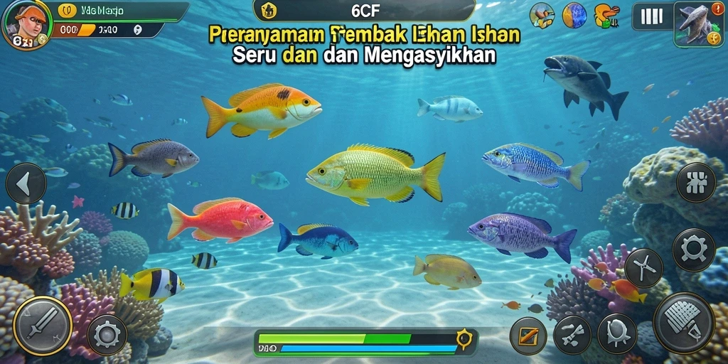 Gameplay Tembak Ikan yang seru dan mengasyikkan di 6CF.