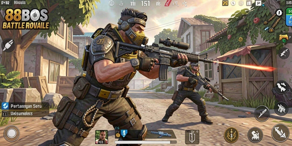 Gameplay Battle Royale yang mendebarkan di 88BOS.