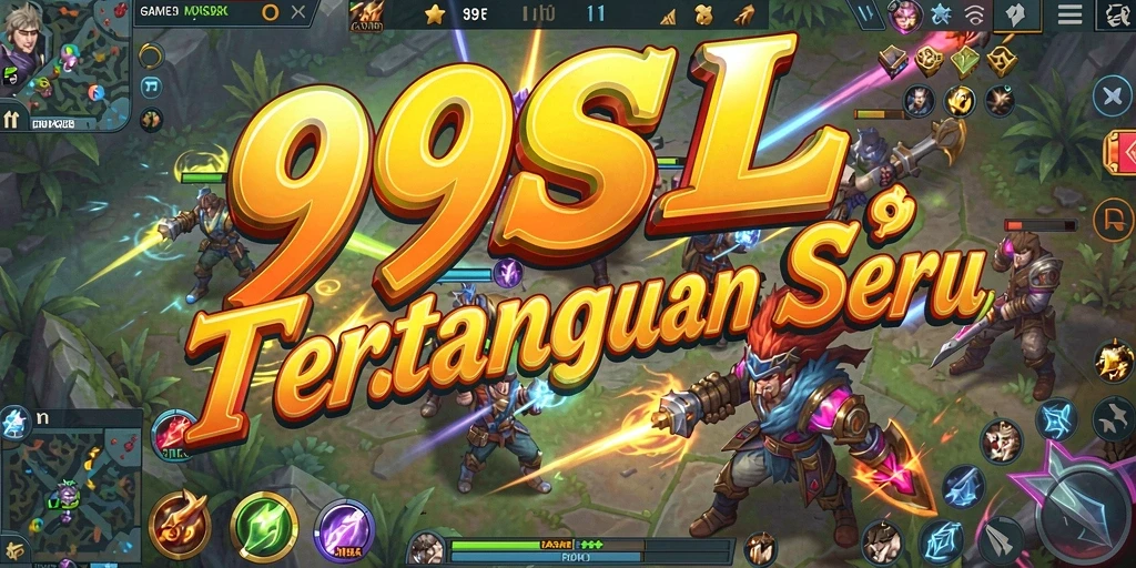 Screenshot aksi seru dalam gameplay MOBA 99SL.