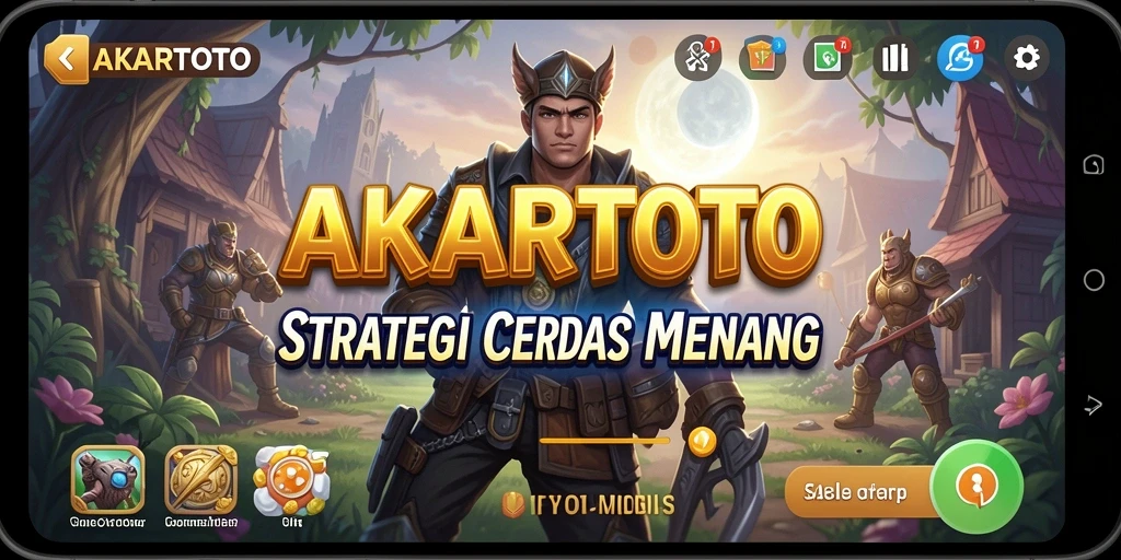 Tampilan gameplay AKARTOTO yang menarik dan strategis saat bermain.