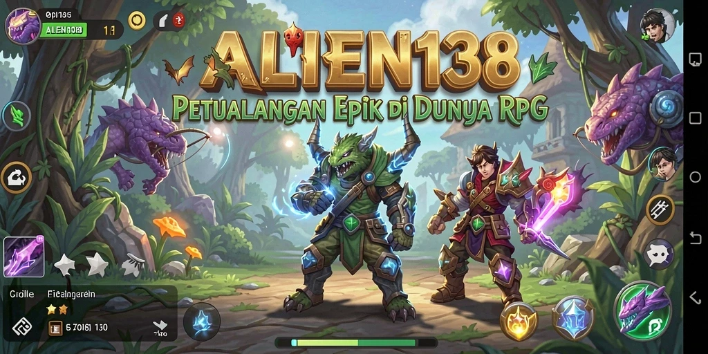 Tampilan gameplay RPG yang seru dan menantang di ALIEN138.