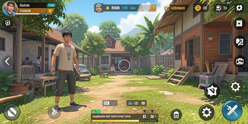 Screenshot gameplay FO8 menampilkan grafis cerah dan tantangan seru.