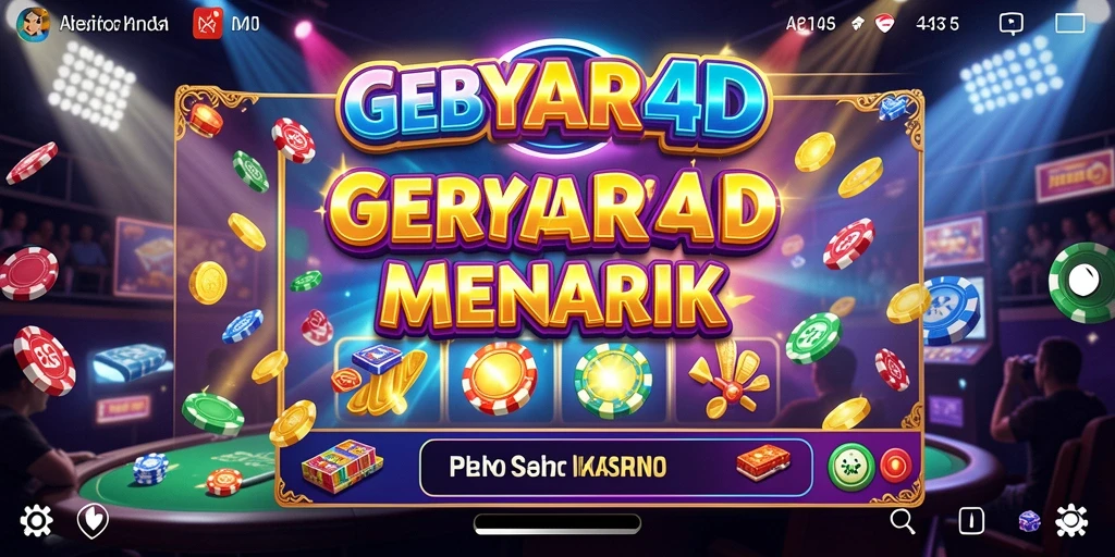 Screenshot gameplay GEBYAR4D dengan grafik Slot yang memukau.