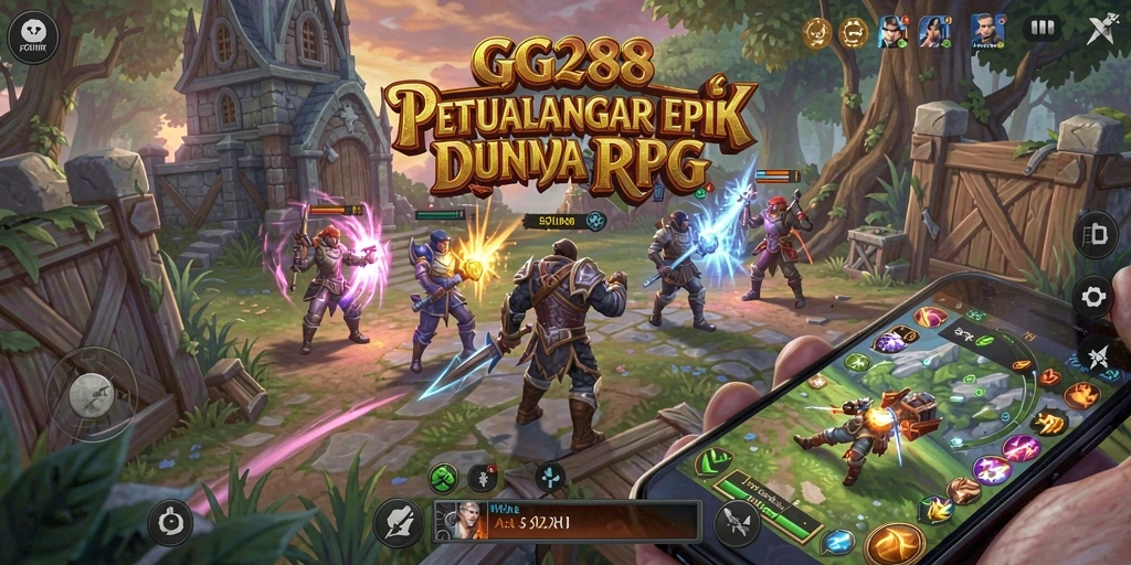 Tampilan gameplay GG288 yang memukau dan penuh petualangan RPG.