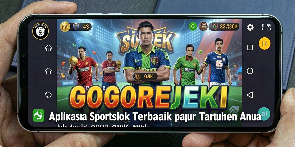 Tampilan gameplay GOGOREJEKI menunjukkan antarmuka yang modern dan informatif.