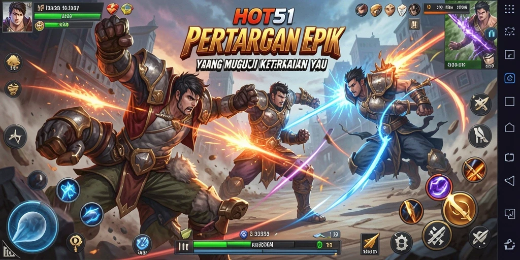 Gameplay HOT51 yang penuh aksi dan seru.