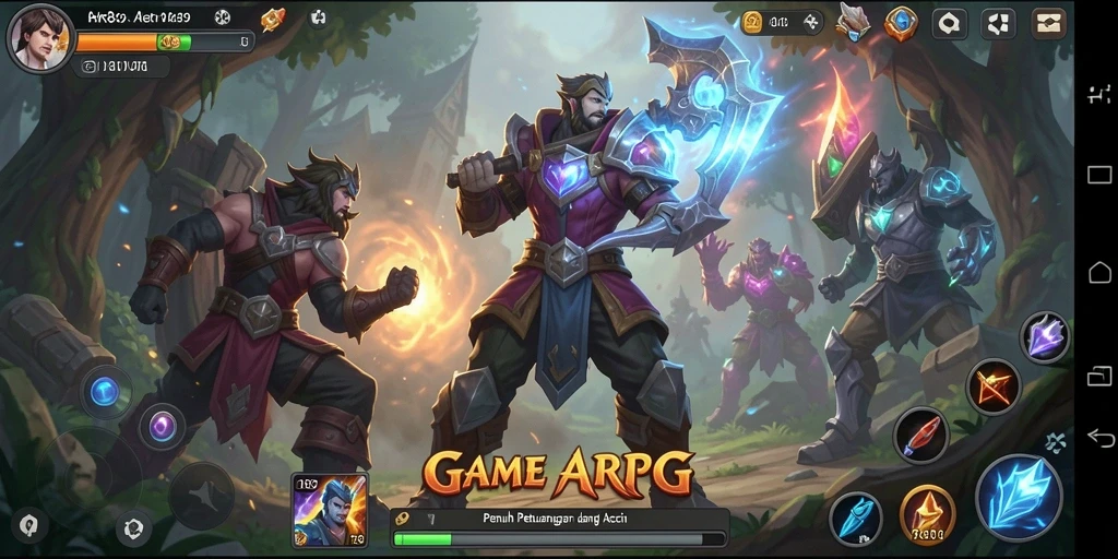 Menampilkan aksi seru dalam gameplay ARPG HR89.