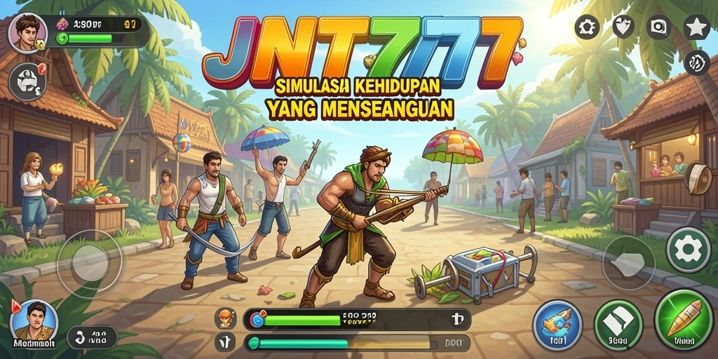 Screenshot ini menunjukkan tampilan seru gameplay JNT777.