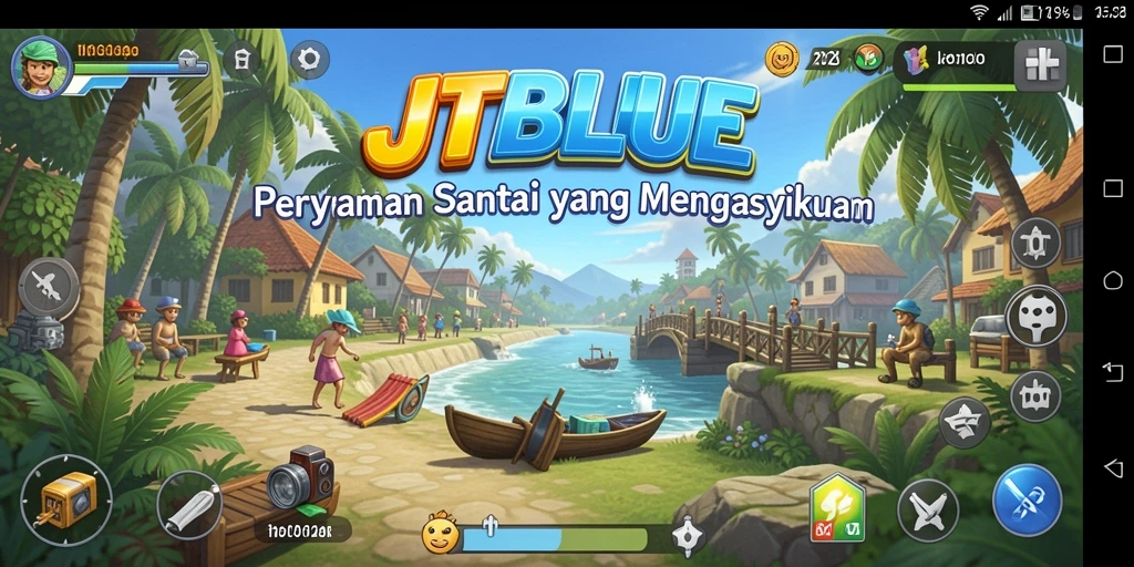Tampilan gameplay JTBLUE yang menarik dan mengasyikkan.