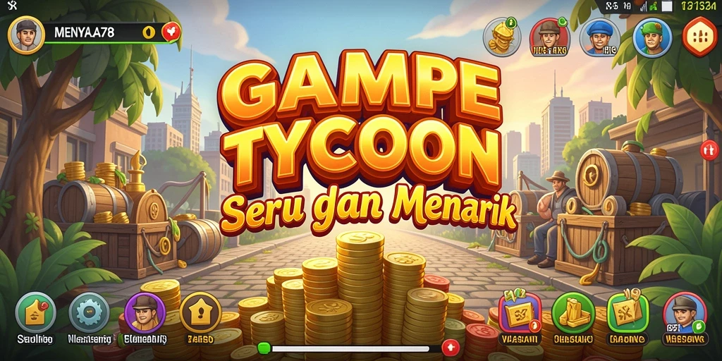 Screenshot gameplay MENYALA78 yang menampilkan aktivitas bisnis.