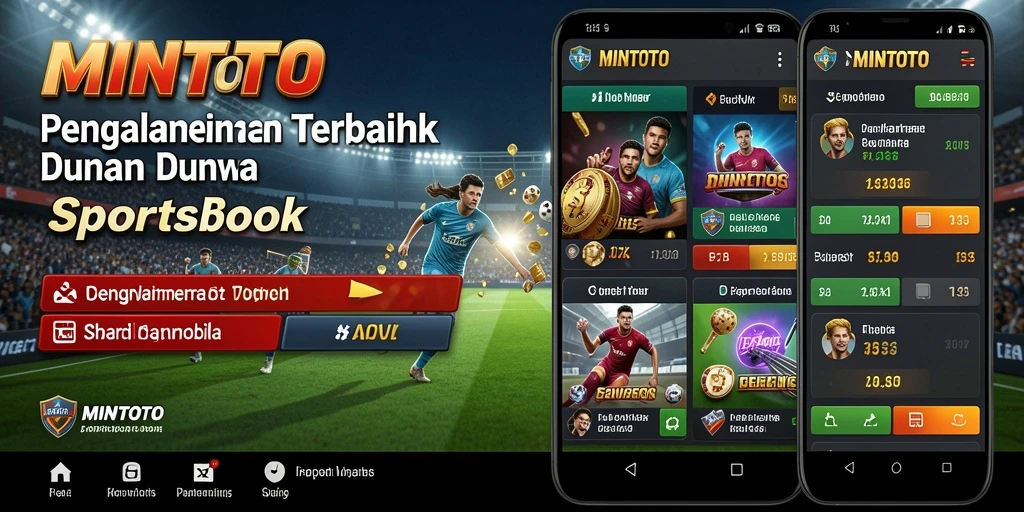 Tampilan antarmuka MINTOTO yang menarik dan intuitif saat bermain Sportsbook.
