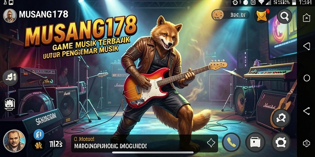 Tampilan gameplay menarik dari MUSANG178 dengan berbagai mode permainan musik.