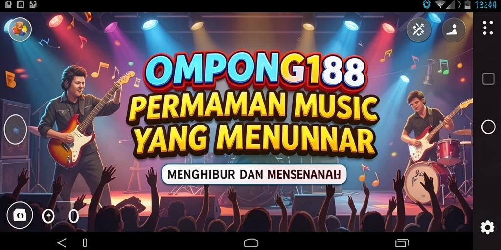 Tangkapan layar OMPONG188 menampilkan gameplay musik yang menarik dan penuh warna.