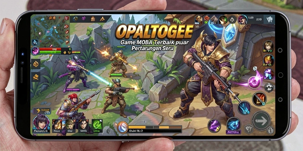 Screenshot OPALTOGEL menampilkan momen pertarungan seru antara tim.