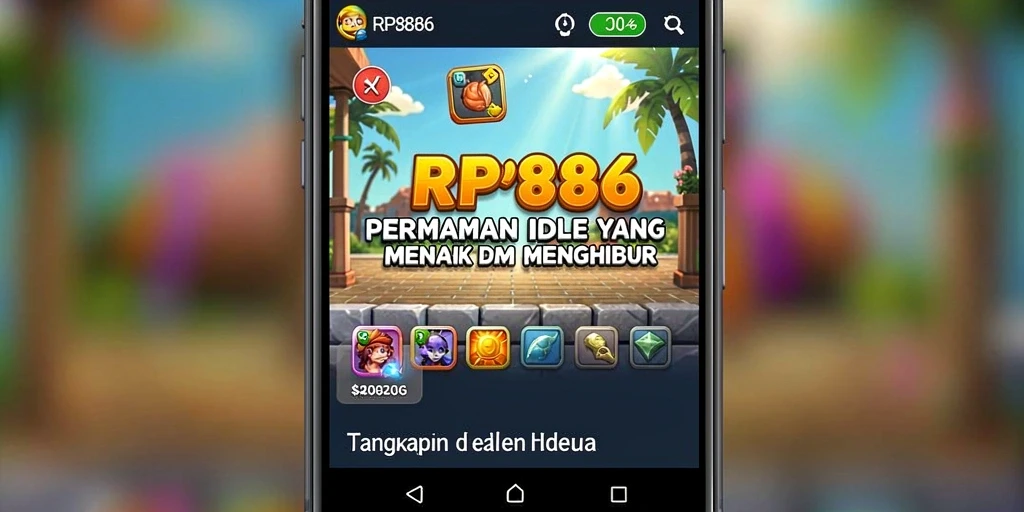 Tampilan gameplay RP886 yang menarik dan sederhana.