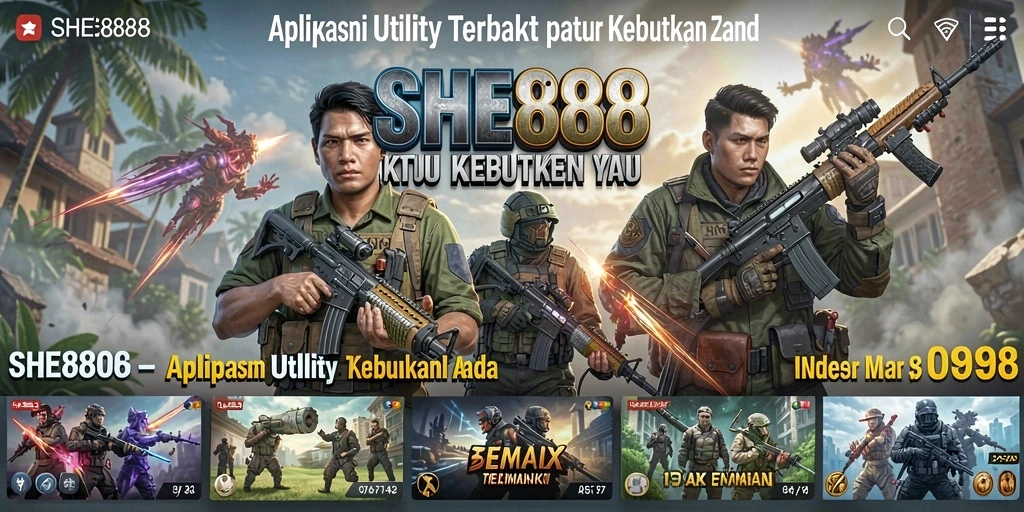 Tampilan SHE888 dengan berbagai fitur Utility canggih.