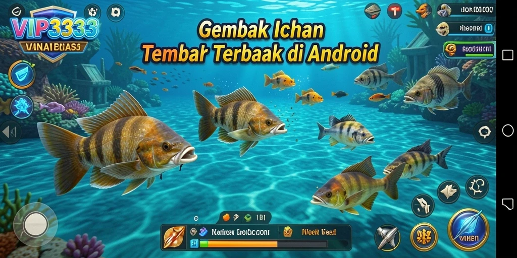 Tampilan gameplay VIP333 dengan efek menembak ikan yang seru.