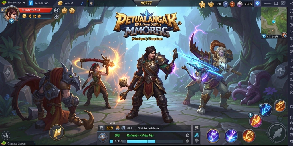 Gameplay VO777 yang mendebarkan dengan pertempuran dan eksplorasi dunia yang luas.