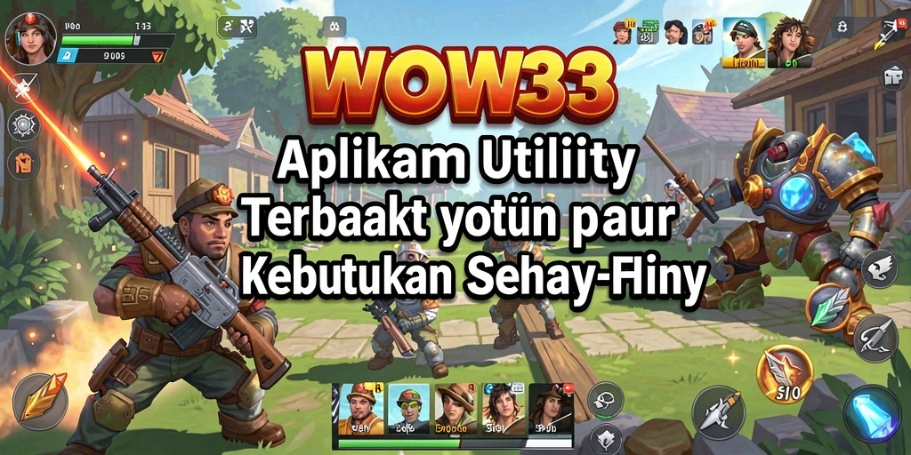 Screenshot WOW33 menunjukkan fitur-fitur Utility yang memudahkan pengguna.